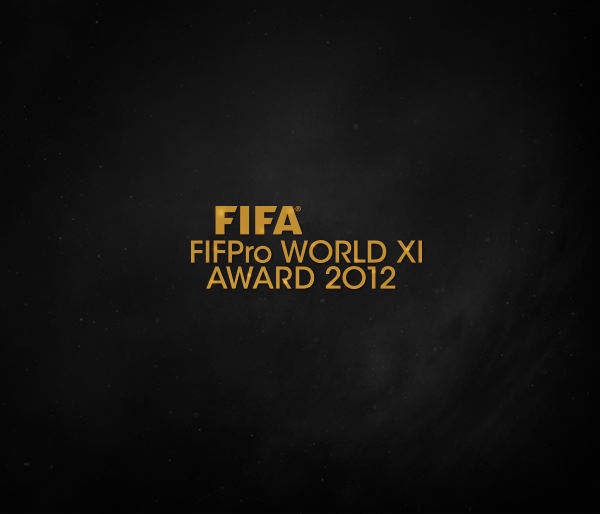 Fifteen midfielders on the shortlist for the FIFA FIFPro World XI 2012